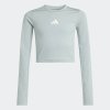 Dívčí tričko s dlouhým rukávem adidas JG TF CROP LS - foto 0