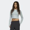 Dívčí tričko s dlouhým rukávem adidas JG TF CROP LS - foto 1