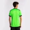 Pánské tričko JOMA SUPERNOVA IV SHORT SLEEVE T-SHIRT FLUOR GREEN BLACK - foto 5