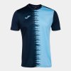 Pánský dres JOMA CITY II SHORT SLEEVE T-SHIRT NAVY SKY BLUE - foto 3