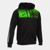 Pánská mikina JOMA SUPERNOVA IV ZIP-UP HOODIE BLACK FLUOR GREEN - foto 0