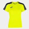 Dámské tričko JOMA ACADEMY T-SHIRT YELLOW FLUORO-BLACK M/C - foto 0