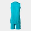 Dámské tílko JOMA ATLANTA TWO-PIECE TURQUOISE FLUORESCENT BLACK - foto 1