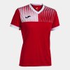 Dámské tričko JOMA SUPERNOVA IV SHORT SLEEVE T-SHIRT RED WHITE - foto 0