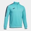 Pánská mikina JOMA OLIMPIADA SWEATSHIRT FLUOR TURQUOISE BLACK - foto 0
