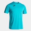 Pánské tričko JOMA COMBI SHORT SLEEVE T-SHIRT FLUOR TURQUOISE - foto 0