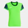 Dámské tričko JOMA ELITE XI SHORT SLEEVE T-SHIRT FLUOR GREEN NAVY - foto 0