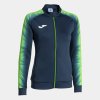 Dámská mikina JOMA ELITE XI FULL ZIP SWEATSHIRT NAVY FLUOR GREEN - foto 0