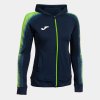 Dámská mikina JOMA ELITE XI ZIP-UP HOODIE NAVY FLUOR GREEN - foto 0