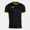 Pánské tričko JOMA COMBI PREMIUM SHORT SLEEVE T-SHIRT BLACK YELLOW - foto 0