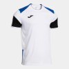 Pánské tričko JOMA DANUBIO SHORT SLEEVE T-SHIRT WHITE ROYAL BLUE - foto 0