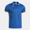 Pánské polo tričko JOMA COMBI PREMIUM SHORT SLEEVE POLO ROYAL BLUE YELLOW - foto 0