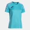 Dámské tričko JOMA CHAMPIONSHIP VIII SHORT SLEEVE T-SHIRT FLUOR TURQUOISE - foto 0