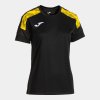 Dámské tričko JOMA CHAMPIONSHIP VIII SHORT SLEEVE T-SHIRT BLACK YELLOW - foto 0