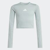 Dívčí tričko s dlouhým rukávem adidas JG TF CROP LS