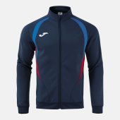 Pánská mikina JOMA CHAMPIONSHIP 20 FULL ZIP SWEATSHIRT DARK NAVY ROYAL BLUE
