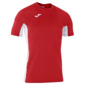 Pánské tričko JOMA SUPERLIGA T-SHIRT RED-WHITE S/S