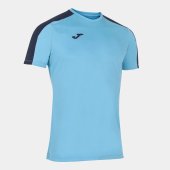 Pánské tričko JOMA FLUORESCENT TURQUOISE BLUE-NAVY BLUE ACADEMY T-SHIRT M/C