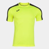 Pánské tričko JOMA FLUORESCENT YELLOW-BLACK ACADEMY T-SHIRT M/C