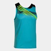 Pánské tílko JOMA ELITE X SLEEVELESS SHIRT FLUOR TURQUOISE BLACK