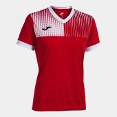 Dámské tričko JOMA SUPERNOVA IV SHORT SLEEVE T-SHIRT RED WHITE