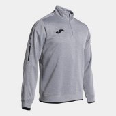 Pánská mikina JOMA OLIMPIADA SWEATSHIRT MELANGE GREY BLACK