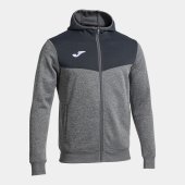 Pánská mikina JOMA CAMPUS STREET ZIP-UP HOODIE MELANGE GREY