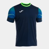 Pánské tričko JOMA ELITE XI SHORT SLEEVE T-SHIRT NAVY FLUOR GREEN