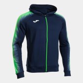 Pánská mikina JOMA ELITE XI ZIP-UP HOODIE NAVY FLUOR GREEN