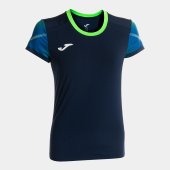 Dámské tričko JOMA ELITE XI SHORT SLEEVE T-SHIRT NAVY FLUOR GREEN