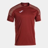 Pánské tričko JOMA CHAMPIONSHIP VIII SHORT SLEEVE T-SHIRT BURGUNDY