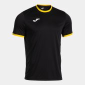 Pánské tričko JOMA COMBI PREMIUM SHORT SLEEVE T-SHIRT BLACK YELLOW