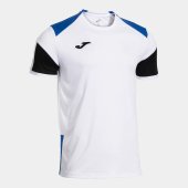 Pánské tričko JOMA DANUBIO SHORT SLEEVE T-SHIRT WHITE ROYAL BLUE