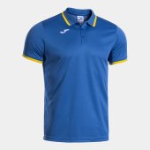 Pánské polo tričko JOMA COMBI PREMIUM SHORT SLEEVE POLO ROYAL BLUE YELLOW