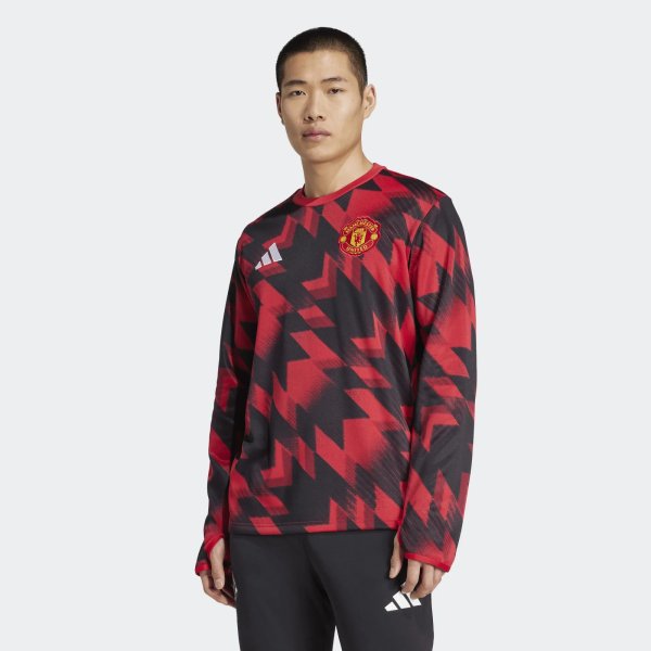 Pánská mikina adidas MUFC PRE WRMTOP - foto 1