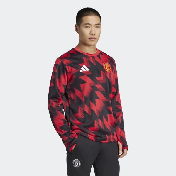 Pánská mikina adidas MUFC PRE WRMTOP - foto 3