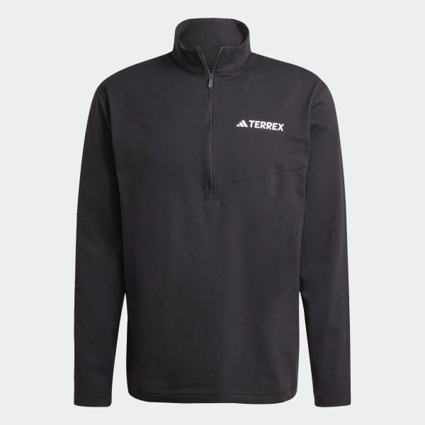 Pánské tričko s dlouhým rukávem adidas MT HALFZ LS TEE - foto 1