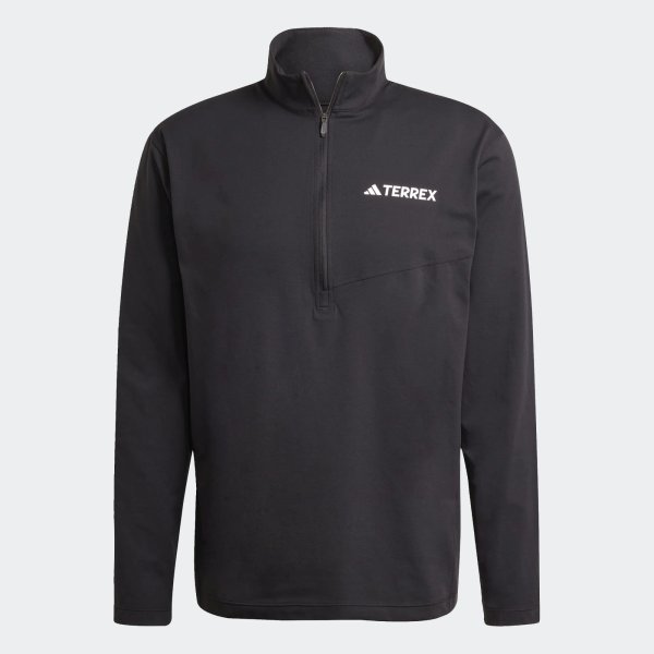 Pánské tričko s dlouhým rukávem adidas MT HALFZ LS TEE - foto 0