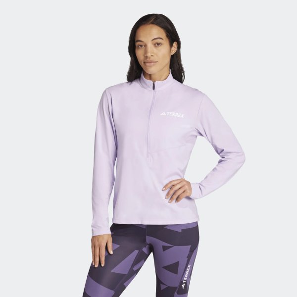 Dámské tričko s dlouhým rukávem adidas W MT HALFZ LS T - foto 1