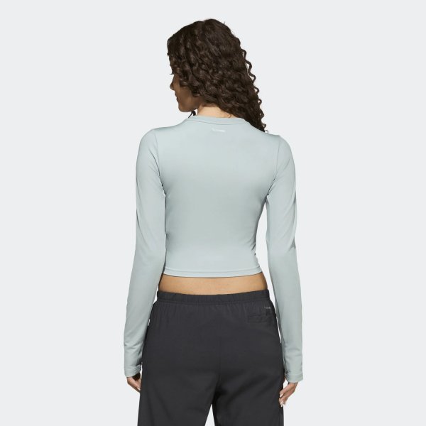 Dívčí tričko s dlouhým rukávem adidas JG TF CROP LS - foto 2
