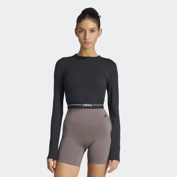 Dámské tričko s dlouhým rukávem adidas Q1 HYG LS - foto 1
