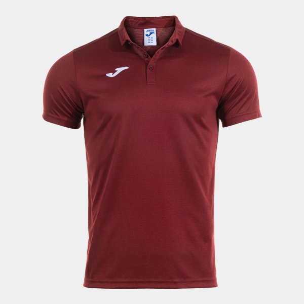 Pánské polo tričko JOMA HOBBY POLO SHIRT BURGUNDY S/S - foto 0