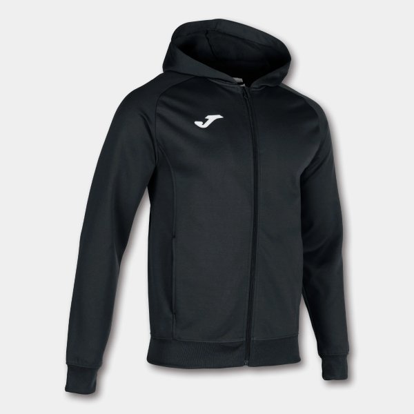 Pánská mikina JOMA MENFIS HOODED JACKET BLACK - foto 0