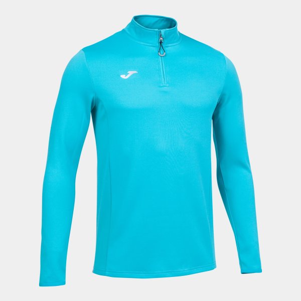 Pánská mikina JOMA SWEATSHIRT RUNNING NIGHT TURQUOISE FLUORESCENT - foto 0