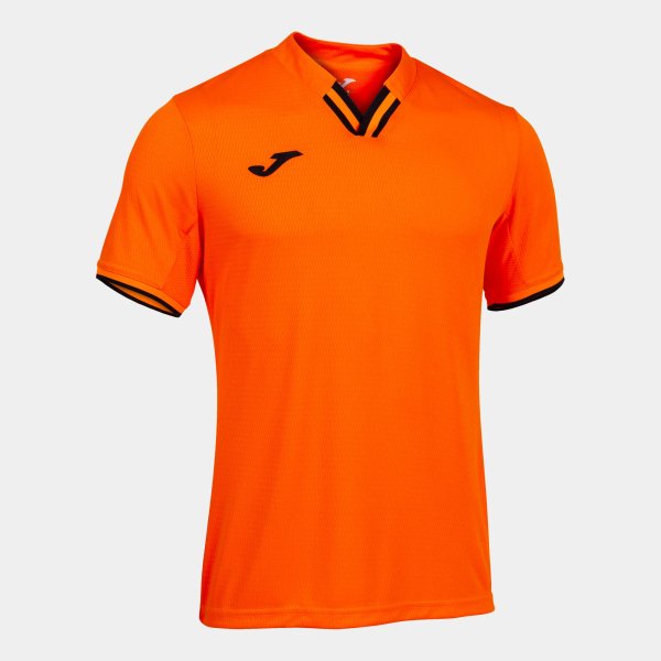Pánský dres JOMA TOLETUM IV SHORT SLEEVE T-SHIRT ORANGE BLACK - foto 0