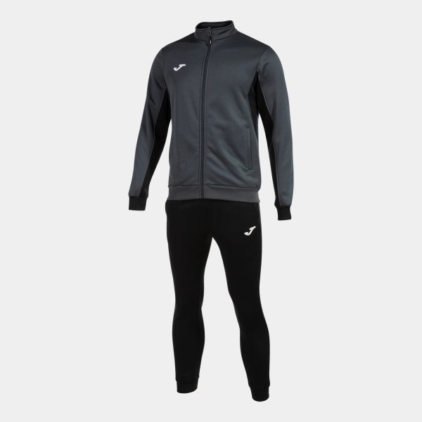 Pánská souprava JOMA DERBY TRACKSUIT ANTHRACITE BLACK - foto 0