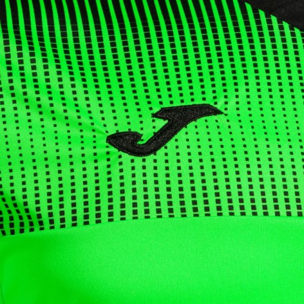 Pánské tričko JOMA SUPERNOVA IV SHORT SLEEVE T-SHIRT FLUOR GREEN BLACK - foto 2
