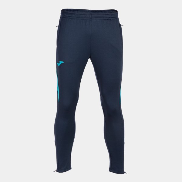 Pánské tepláky JOMA CHAMPIONSHIP VII LONG PANTS NAVY FLUOR TURQUOISE - foto 0