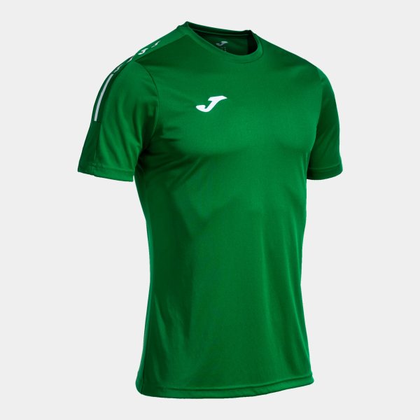 Pánské tričko JOMA ECO ESSENTIAL SHORT SLEEVE T-SHIRT GREEN - foto 0