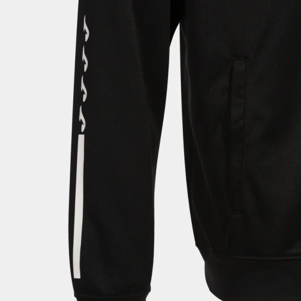 Pánská mikina JOMA SUPERNOVA IV ZIP-UP HOODIE BLACK FLUOR GREEN - foto 3